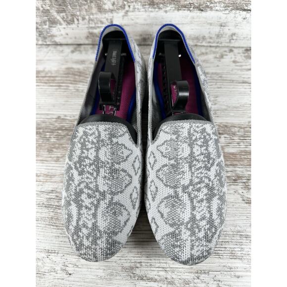 Women's Rothy's The Flat Gray/White Flats Sz 8.5 EUC! - Picture 4 of 9